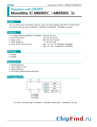 Datasheet MM3051K manufacturer Mitsumi