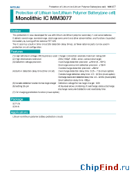 Datasheet MM3077 manufacturer Mitsumi