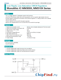 Datasheet MM3092J manufacturer Mitsumi