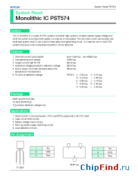 Datasheet PST574F manufacturer Mitsumi