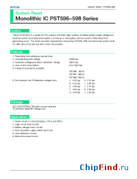 Datasheet PST596 manufacturer Mitsumi