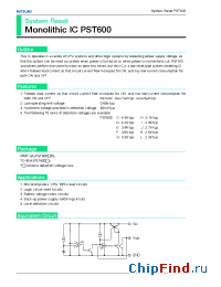 Datasheet PST600H manufacturer Mitsumi