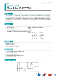 Datasheet PST600LM manufacturer Mitsumi