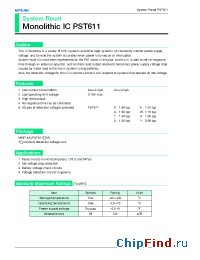 Datasheet PST611 manufacturer Mitsumi