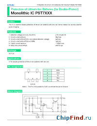 Datasheet PST7XXX manufacturer Mitsumi