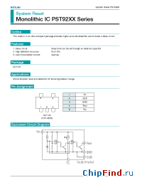 Datasheet PST92 manufacturer Mitsumi