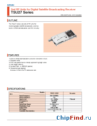 Datasheet TSU27-E05D manufacturer Mitsumi