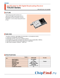 Datasheet TSU33 manufacturer Mitsumi