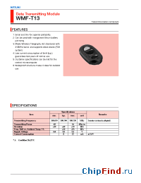 Datasheet WMF-T13 manufacturer Mitsumi