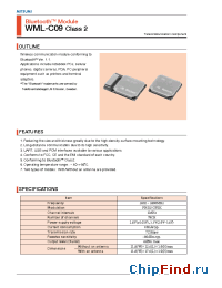 Datasheet WML-C09 manufacturer Mitsumi