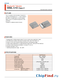 Datasheet WML-C10 manufacturer Mitsumi