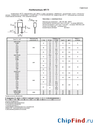 Datasheet МП-73 0,022мкФ 1000В manufacturer Монолит