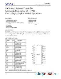 Datasheet MS6266U manufacturer MOSA