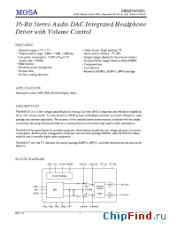 Datasheet MS6335GTR manufacturer MOSA