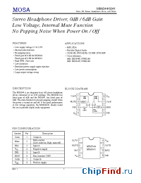 Datasheet MS6541 manufacturer MOSA