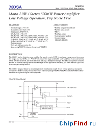 Datasheet MS6853TGU manufacturer MOSA