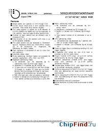 Datasheet MSS2105 manufacturer Mosel