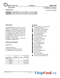 Datasheet MSU2953C16 manufacturer Mosel