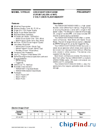 Datasheet V29C51000B-7J manufacturer Mosel