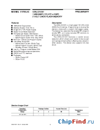 Datasheet V29LC51001-90P manufacturer Mosel