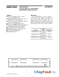 Datasheet V436516R04VLTG-75PC manufacturer Mosel