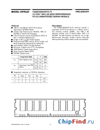 Datasheet V436516S04VATG-75 manufacturer Mosel