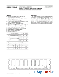 Datasheet V436516S04VATG-75PC производства Mosel