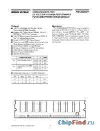Datasheet V436532S04VATG-75PC manufacturer Mosel
