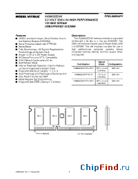 Datasheet V436632Z24VXTG-75 производства Mosel