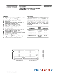 Datasheet V436664Z24VXBG-75PC manufacturer Mosel