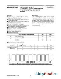 Datasheet V437216C04VDTG-10PC manufacturer Mosel