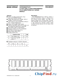 Datasheet V437332S04VTG-75 manufacturer Mosel