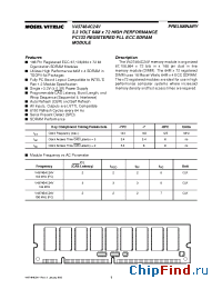 Datasheet V437464C24VXTG-75 manufacturer Mosel