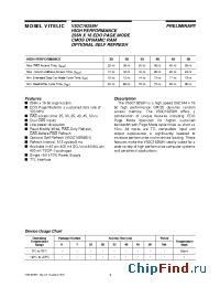 Datasheet V53C16258H-35 manufacturer Mosel