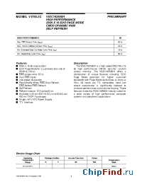 Datasheet V53C16258SHK50I manufacturer Mosel