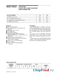 Datasheet V53C316165A manufacturer Mosel