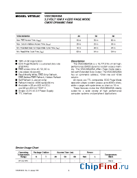 Datasheet V53C365405A-60 manufacturer Mosel