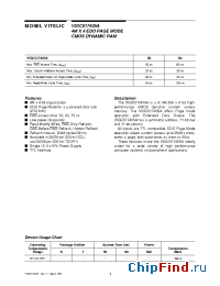 Datasheet V53C517405A-60K manufacturer Mosel