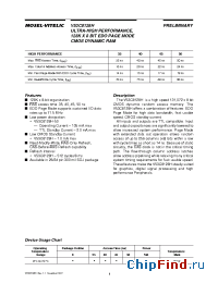 Datasheet V53C8128H40 manufacturer Mosel