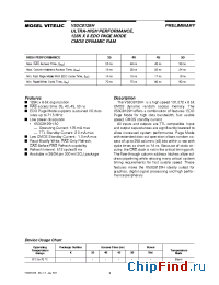 Datasheet V53C8129HK30 manufacturer Mosel