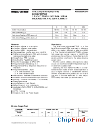 Datasheet V54C3256164VST7 manufacturer Mosel