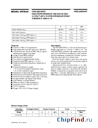 Datasheet V54C365164VC-75 manufacturer Mosel