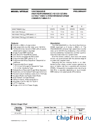 Datasheet V54C365404VB-10 производства Mosel