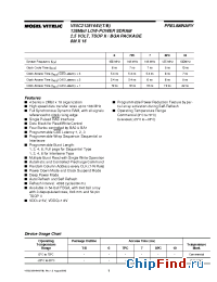 Datasheet V55C2128164VT/BT6 manufacturer Mosel