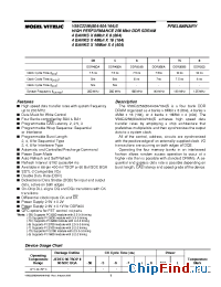 Datasheet V58C2256164ST7 manufacturer Mosel