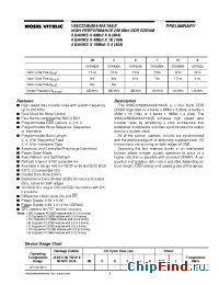 Datasheet V58C2256404ST6 manufacturer Mosel