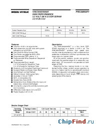 Datasheet V58C3643204SAT-55 manufacturer Mosel