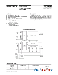 Datasheet V61C31161024-10T manufacturer Mosel