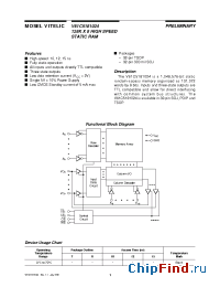 Datasheet V61C5181024-12T manufacturer Mosel