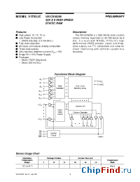 Datasheet V61C518256-10R manufacturer Mosel